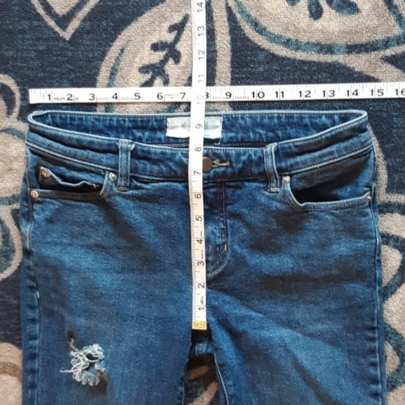 Free people distressed skinny jeans medium wash 27 - Picture 6 of 7